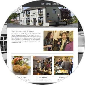Website created for The Globe Inn at Calthwaite